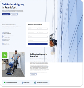 Webseite Gebäudereinigung Rhein Main